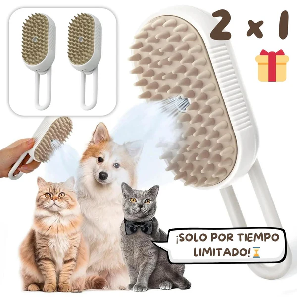 Cepillo de vapor PETCARE 3 EN 1 (blanco) - OFERTA 2X1